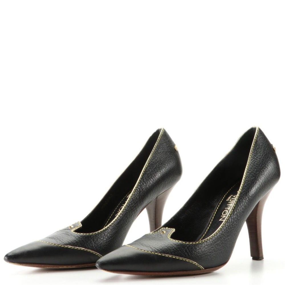 Authentic Louis Vuitton Black Heels EU 36